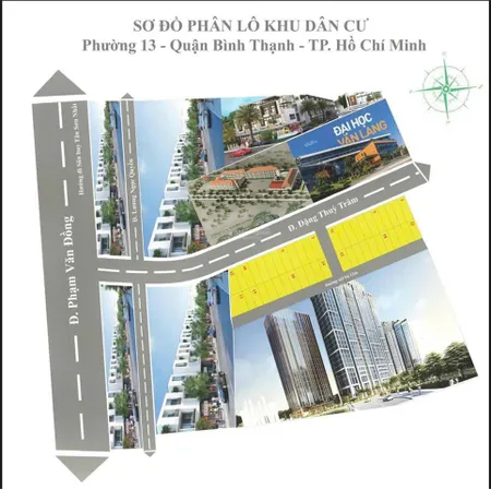 Bán đất nền ngay kdc bình hoà dt 80m2 đường đặng thùy trâm, p13, bình thạnh. gía 2 tỷ290tr sổ riêng