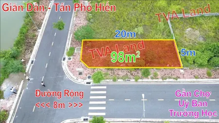 Lô góc tân phố hiến trung tâm tp