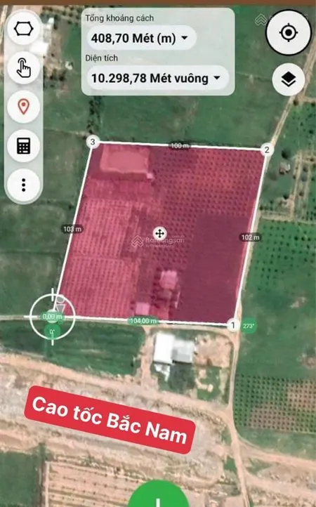 Bán mảnh đất góc 100x100m ngay đường dân sinh 8m giáp đường cao tốc bắc nam thuận tiện lưu thông