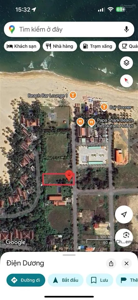 Bán đất biển hà my, điện dương dt 1000m2 đất biệt thự, tắm biển vài bước chân, giáp resort 5 sao