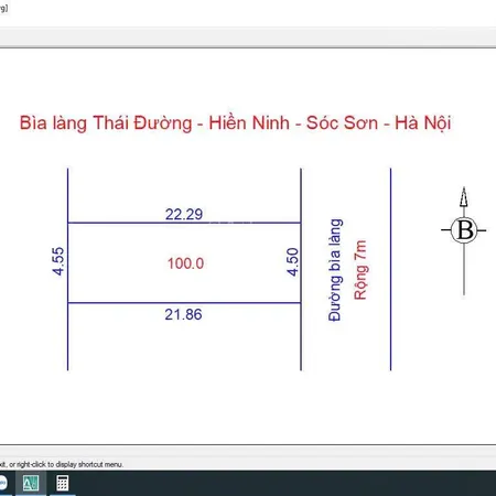 Chính chủ cần bán 100m2 tặng nhà đường bìa thôn thái đường hiền ninh quang tiến sóc sơn hn