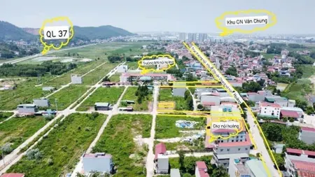Bán đất giá rẻ, kcn vân trung nội hoàng, bắc giang, vị trí đẹp, giá chỉ từ 1,95 tỷ, t9/2025