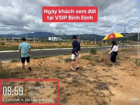 Đất tái định cư trong khu vsip bình định, đất tái định cư