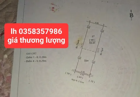 Bán đất 58.8m² ngang 4m giá 2.18 tỷ Xã Sóc Sơn