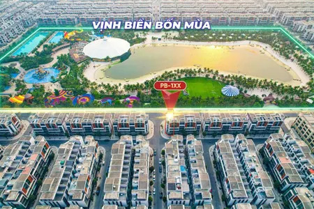 Bán căn góc phố biển pb122 mặt hồ vinhomes ocean park 3 đối diện cổng công viên nước giá tốt