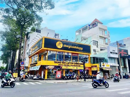 Bán nhà góc 2 mặt tiền đường 3 tháng 2, quận 10. dt 7x22m, ctxd hầm 8 tầng, hđt 100tr/th, giá 42 tỷ