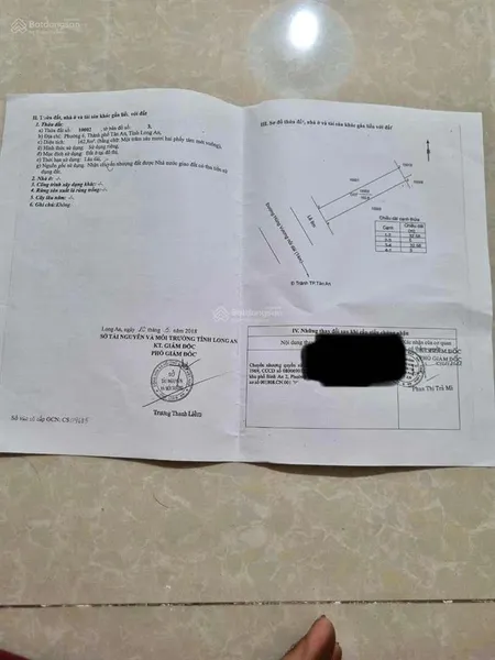 Bán đất mặt tiền hùng vương p6 tp tân an lô cực đẹp