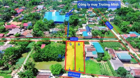Lô đất sát kcn tượng lĩnhnông cống.gần cao tốc nghi sơn sao vàng. 240m2mt 6m585tr. full thổ cư.
