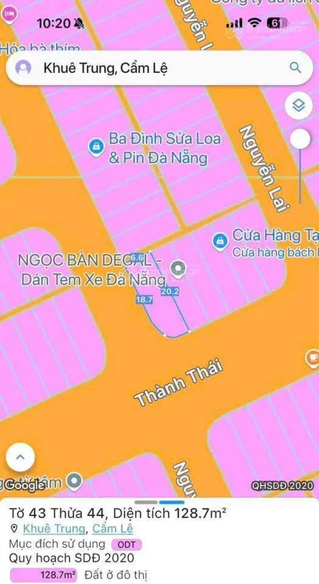 Bán đất 2 mặt tiền thành thái nguyễn nho tuý cẩm lệ