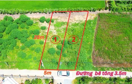 Bán 135m² thổ cư đường trần bá ân (giáp ranh bến lức)