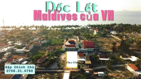 Dốc lết ođt 13 x 45 kinh doanh du lịch, sau lưng 03 resort paradise, serene, & some days of silence