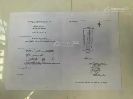 Đất đẹp giá đầu tư bán lô đất mặt đường tại xã đạo thạnh, thành phố mỹ tho,tỉnh tiền giang
