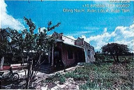 Bán đgts đất tại xã xuân tâm, huyện xuân lộc (nay là xã xuân hòa), tỉnh đồng nai