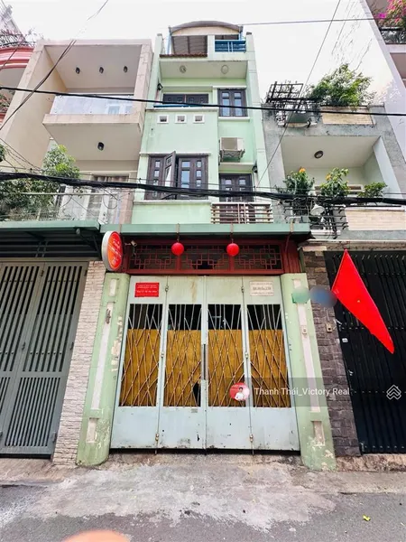 Nhà hxh 7m đồng xoài. p13. tb [gần chợ hoàng hoa thám k300] 64,5m2, 4 tầng 9.5 tỷ tl