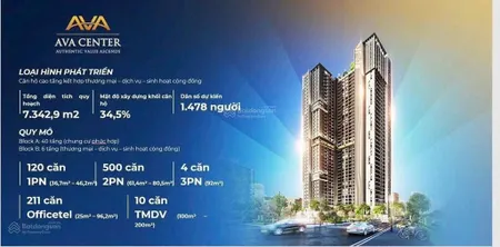 Ava center bình dương đặt chỗ 30tr, thanh toán 15% nhận nhà, tặng vàng sjc!