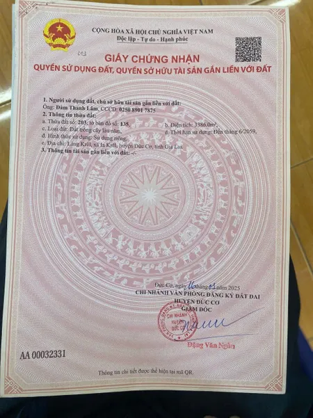 CHÍNH CHỦ Cần Bán Nhanh Lô Đất Vị Trí Đẹp Tại Xã Iakrel, Huyện Đức Cơ, Tỉnh Gia Lai