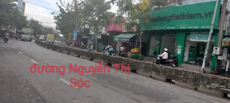 NGỘP QUÁ NGỘP, bán căn nhà mặt tiền đường Nguyễn Thị Sóc 1 trệt 1 lầu DT 113m2 tại ấp Hưng Lân, xã Bà Điểm, huyện Hóc Môn, HCM