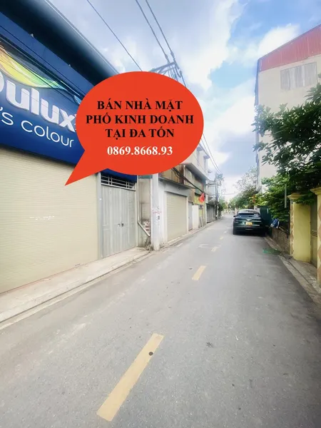 BÁN NHÀ PHỐ 105M2 TRỤC KINH DOANH TẠI ĐA TỐN, GIA LÂM.