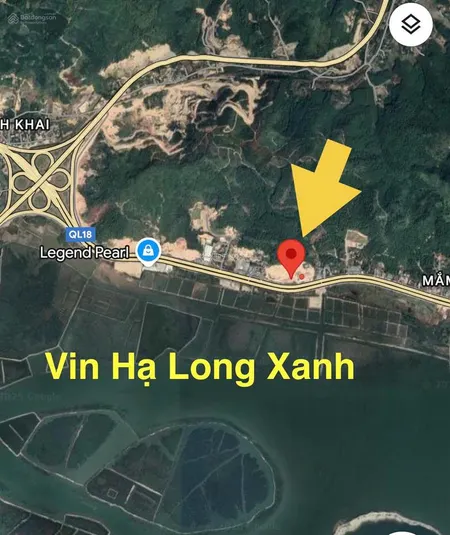 Bán đất mặt đường 18 đối diện vin hạ long xanh giá rẻ phù hợp đầu tư phân lô, khu resort cao cấp