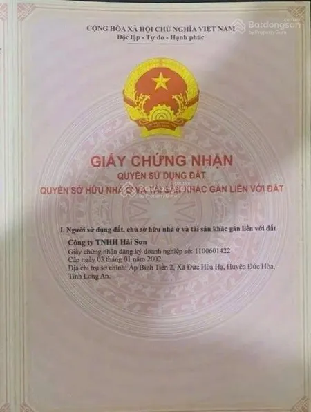 Sỡ hữu ngay nền khu dân cư hải sơn với giá 2tỉ 750 triệu