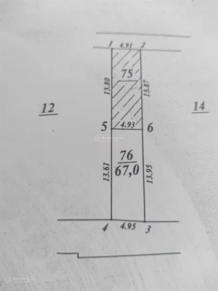 Mảnh đất hoa hậu khu tân phong bắc từ liêm 67m2 giá 8.7 tỷ