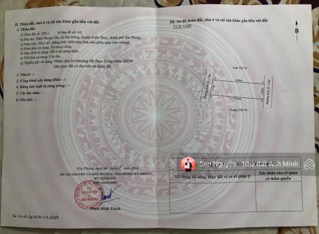 Bán lô đất phong cầu đại đồng kiến thuỵ gần vinhomes kiến thụy dương kinh
