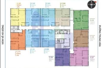 Cho thuê văn phòng tầng 3 tòa nhà NHS Trung Văn. Dt 70m2, giá 17tr/tháng. Có điều hòa