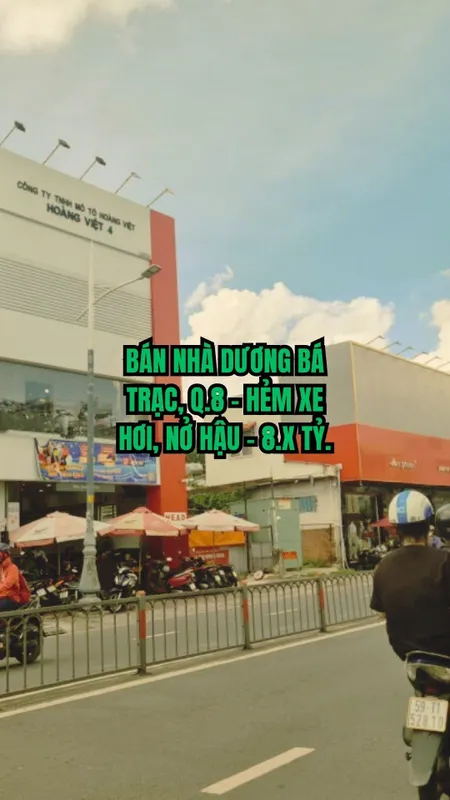 🏠 BÁN NHÀ DƯƠNG BÁ TRẠC, Q.8 - HẺM XE HƠI, NỞ HẬU - 8.X TỶ.