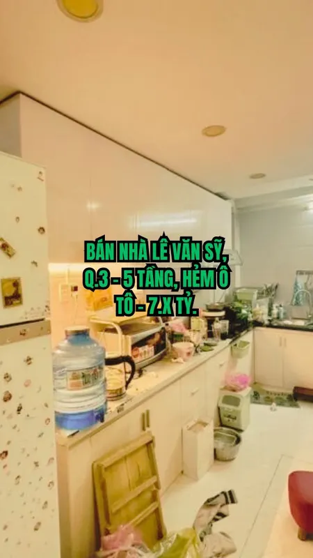 🏠 BÁN NHÀ LÊ VĂN SỸ, Q.3 - 5 TẦNG, HẺM Ô TÔ - 7.X TỶ.