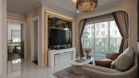 Bán căn hộ chung cư 70m2 Symlife Thuận An, Bình Dương, Nội thất cơ bản, Giá 2,9 Tỷ
