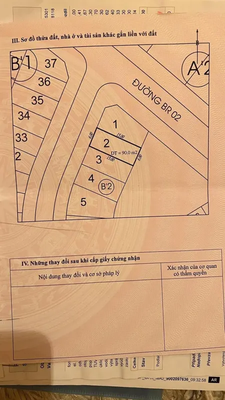 Bán lô B2 ô 2 rẻ quạt Vựng Đâng, phường Yết Kiêu Cũ, 90m2 x mặt tiền 6m