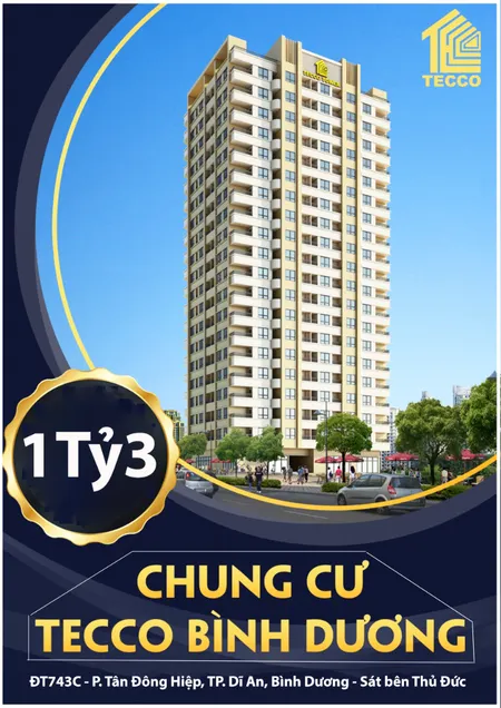 Bán nhanh căn hộ chung cư 55m2 trung tâm Dĩ An, Bình Dương