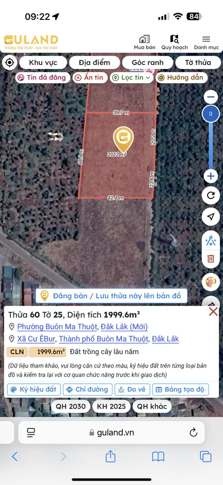 Bán đất 500m² giá 395 triệu Phường Buôn Ma Thuột