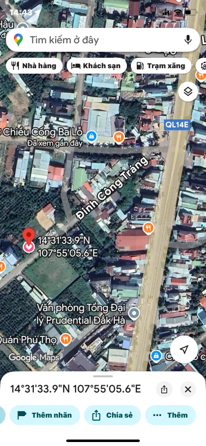 Bán đất 170m² ngang 10m giá 700 triệu Xã Đăk Hà
