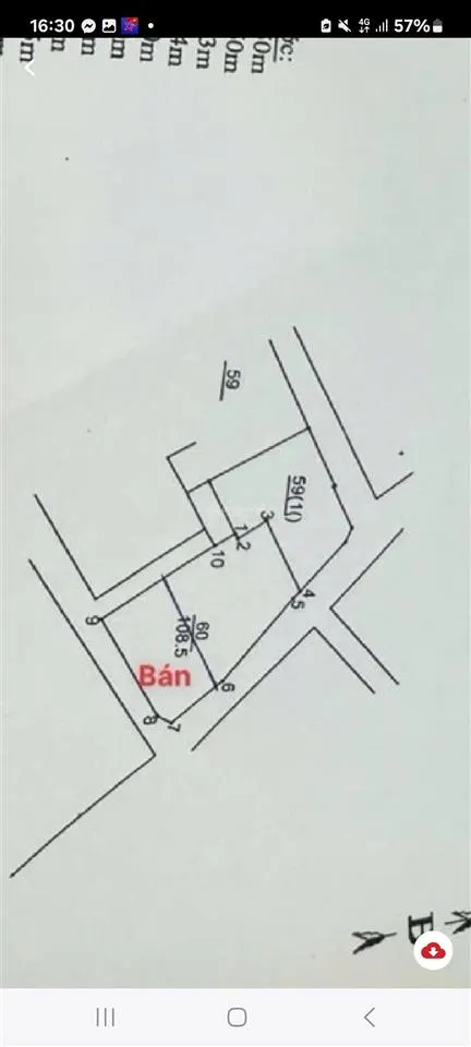 Bán đất thạch bàn 60m2 mt 4,7m lô góc 3 thoáng gần phố, nở hậu. giá 8,48 tỷ