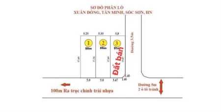 Hơn 2 tỷ sở hữu ngay lô đất đường chục của làng rộng 5 6m dt 91 m2 full tc lô góc hai mặt tiền