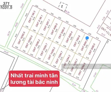 Bán,đất nhất trai lương tài dt 95m mt hậu 6m ô tô thông cách trường cấp 1 cấp 2 chỉ 500m