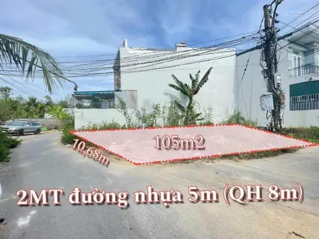 Lô đất đẹp 2 mặt tiền hẻm ô tô lớn gần chợ vĩnh phương giá đầu tư 1 tỷ 475 triệu