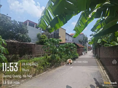 Bán đất dương quang, gia lâm 50m2 mt 8.56m. ngõ thông, đường ô tô 7 chỗ, 1 ngoặt ra trục chính