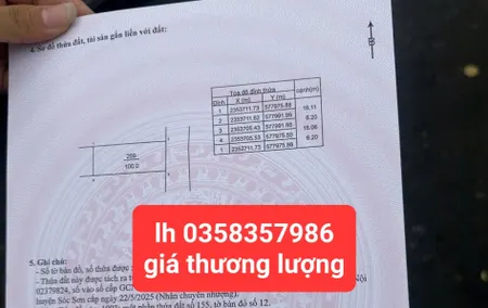 Bán đất 100m² ngang 5m giá 2.6 tỷ Xã Kim Anh