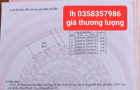 Bán đất 80m² ngang 6.15m giá 2.1 tỷ Xã Nội Bài