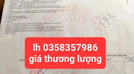 Bán đất 62.5m² ngang 4.92m giá 2.18 tỷ Xã Nội Bài