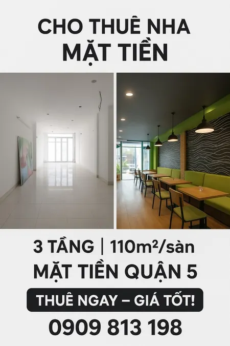 ✨✨✨MẶT TIỀN ĐẸP KINH DOANH ĐA NGÀNH – NGAY Q5✨✨✨