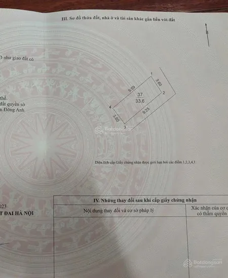 Bán đất tại xã cổ loa, đông anh, hà nội, 2,7 tỷ, 34 m2