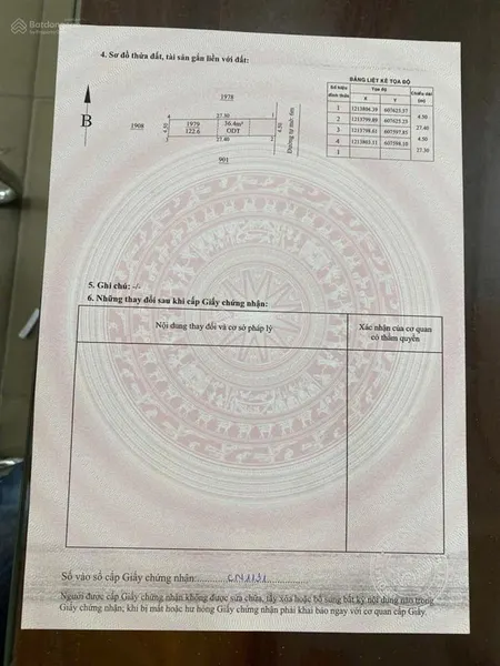 Hàng hiếm tại bình chuẩn, 2,5 tỷ, 122,6m2 cách ngã tư miếu ông cù 500m