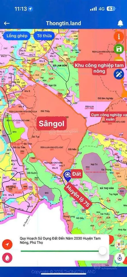 Bán đất thổ cư đẹp tại thọ văn, tam nông, phú thọ, 1033m2, chỉ hơn 2 tỷ