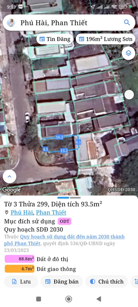 Bán đất 86m² giá 1.4 tỷ Phường Phú Thủy