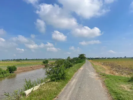 1 công đất thổ - vườn, mặt tiền nhựa gần biển Rạch Bùn, Tân Điền, TG bán 1 tỷ.