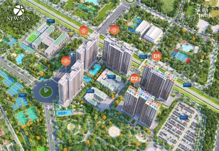 Cần bán căn hộ 1 ngủ +, 42,9m2 toà g6 tầng 18 , view nội khu, dự án sola park, vin smart city