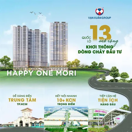 Nhận booking đợt 1 căn hộ happy one mori chỉ 30 triệu/suất (hoàn tiền 100% nếu không mua)